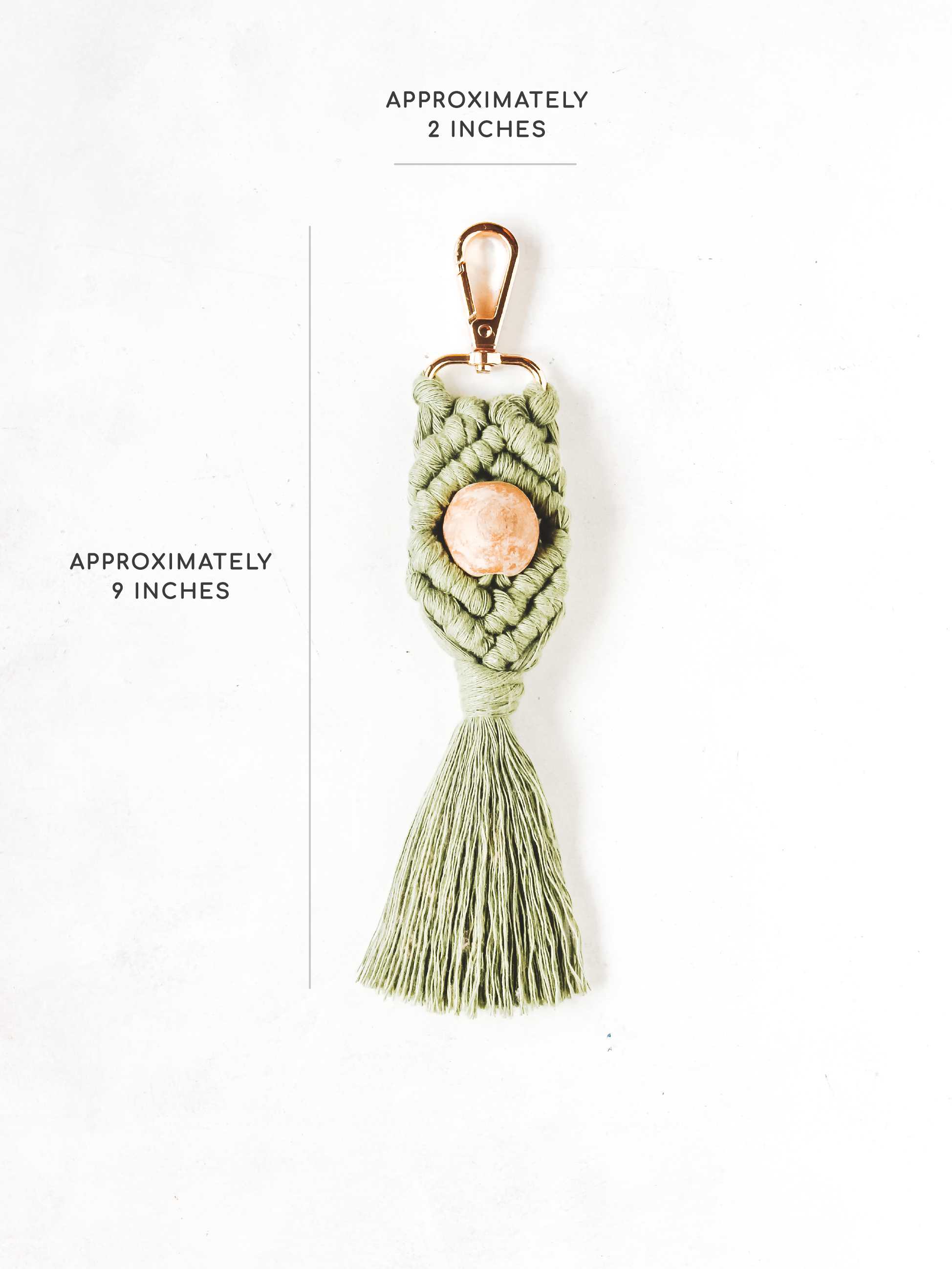 Wooden Diamond Keychain