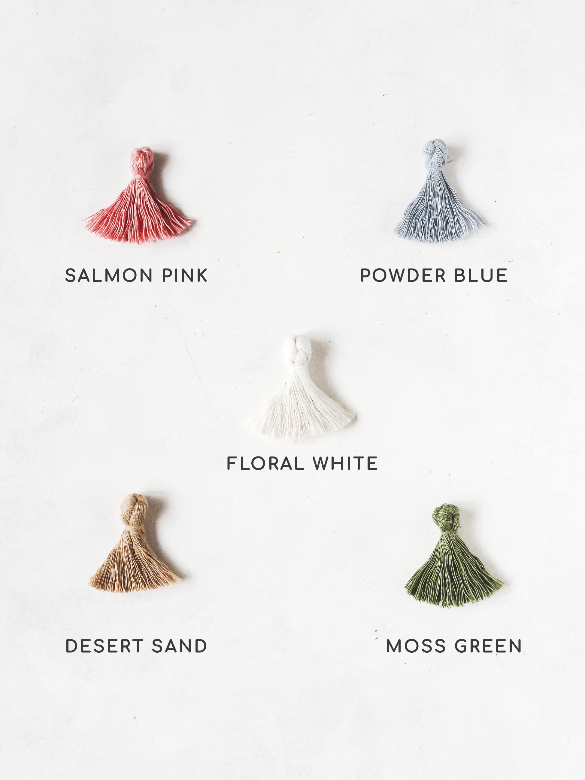 Half Moon Macrame Charm