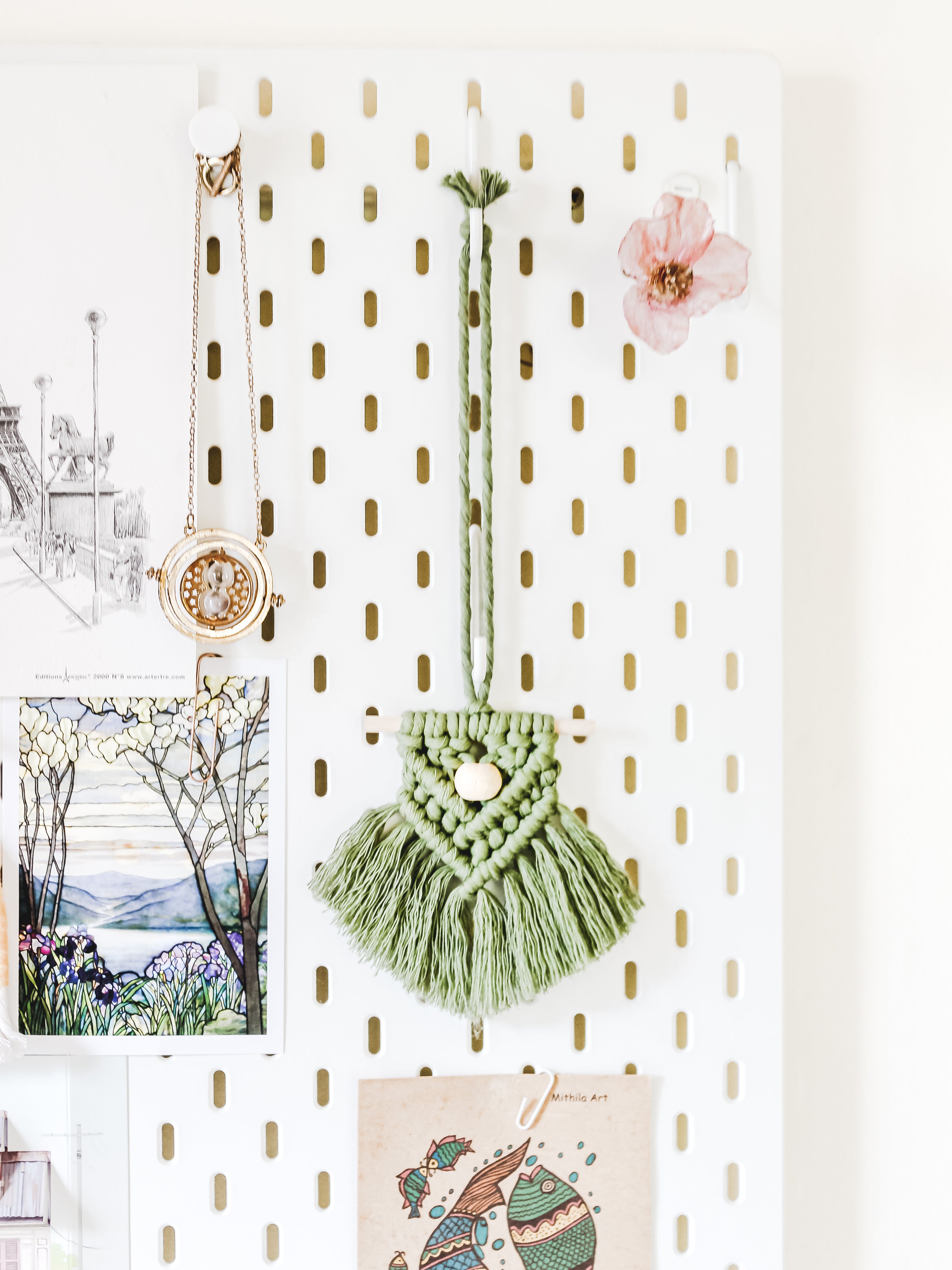 Inverted Triangle Macrame Charm