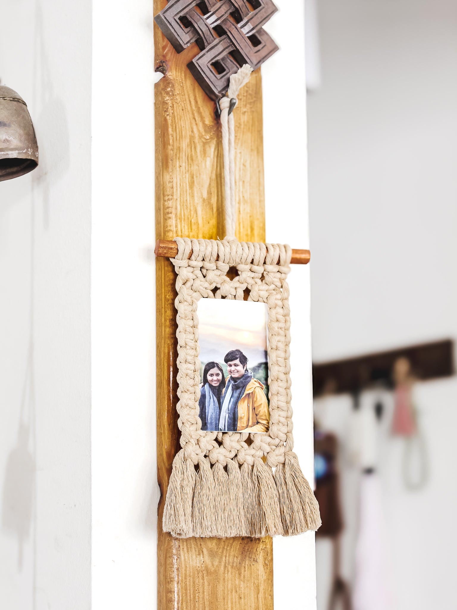 Macrame Photo Holder