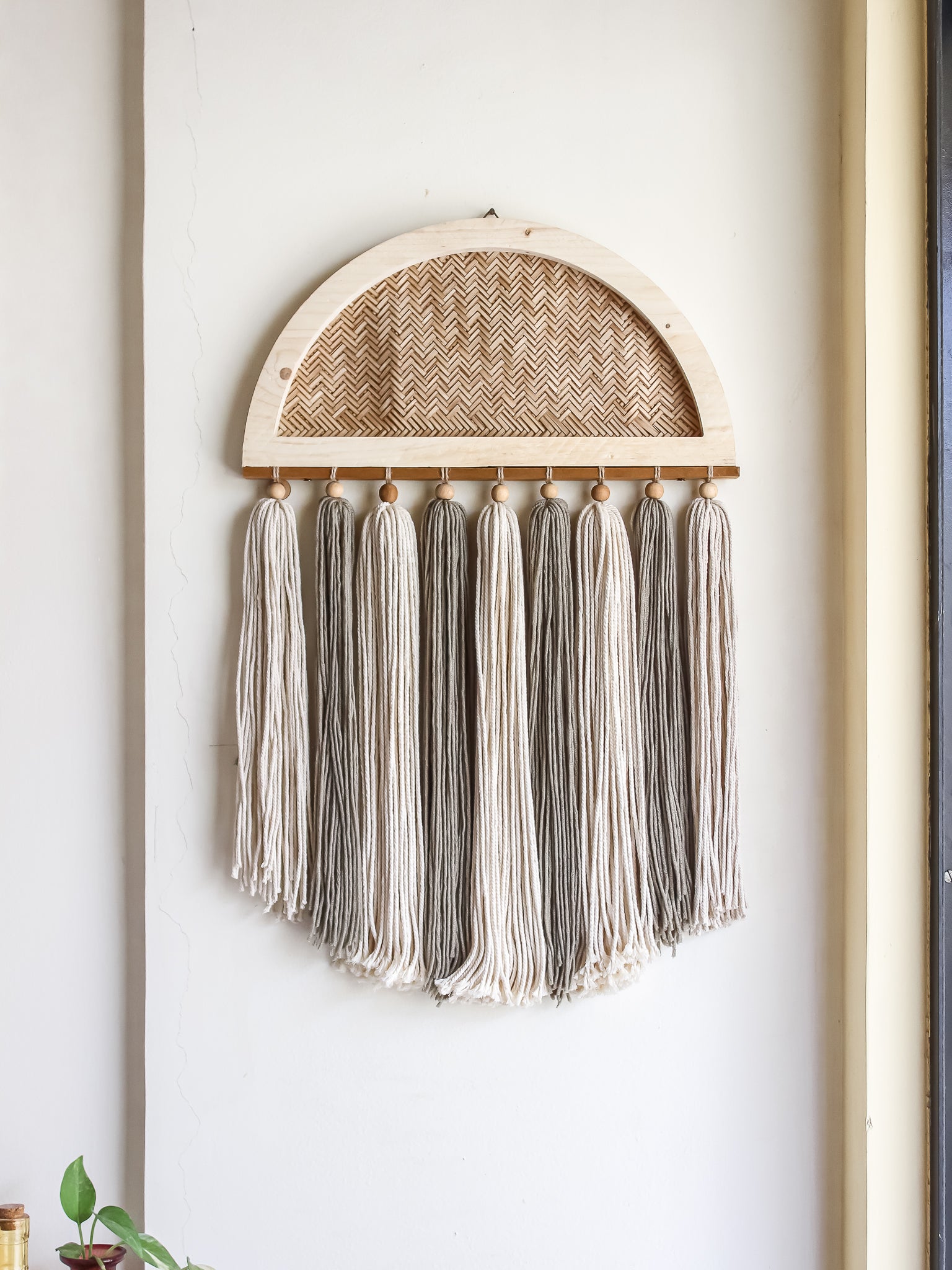 Boho Cane Wall Hanging
