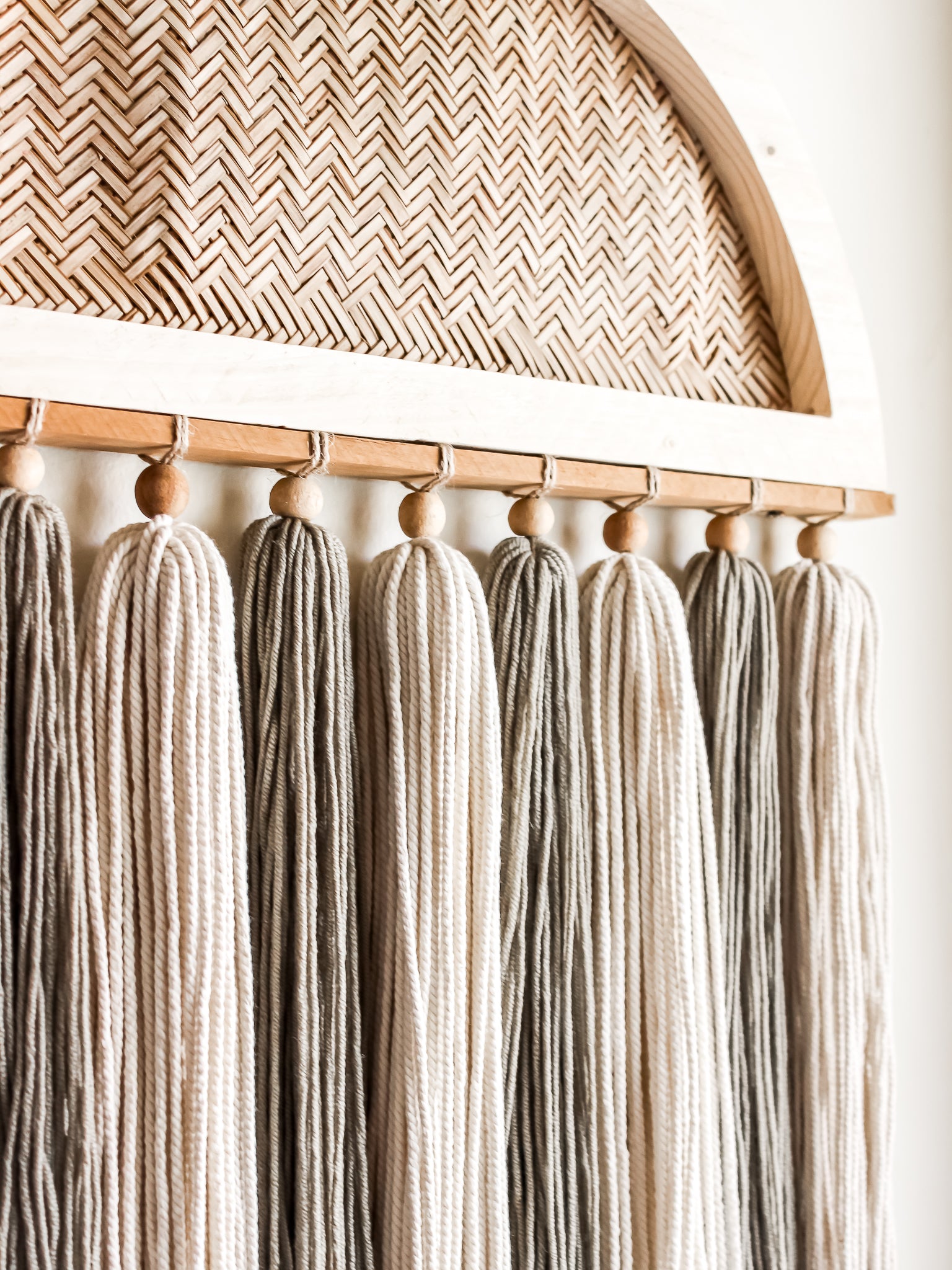 Boho Cane Wall Hanging