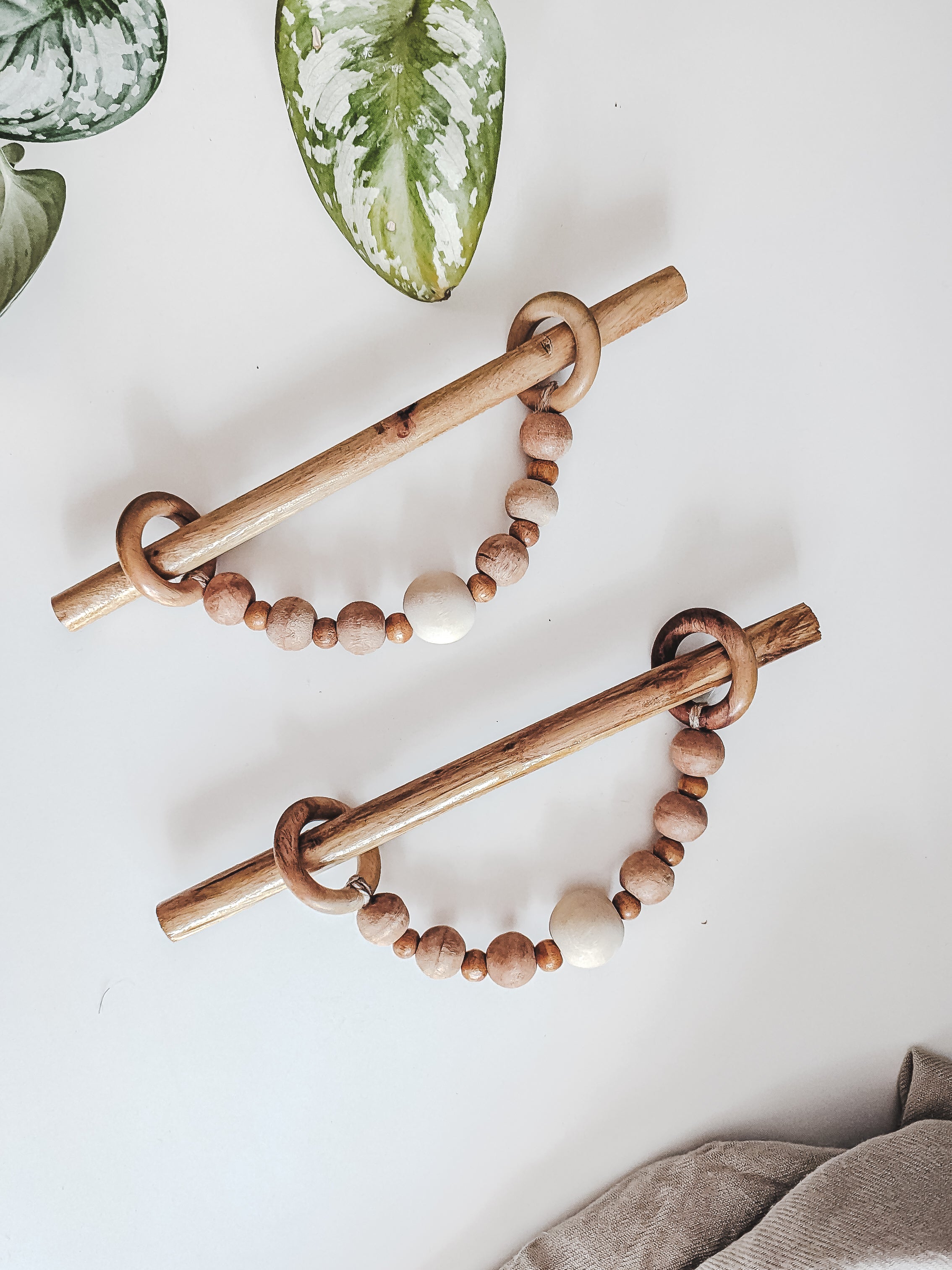 Wooden Beads Curtain Tieback (Set of 2)