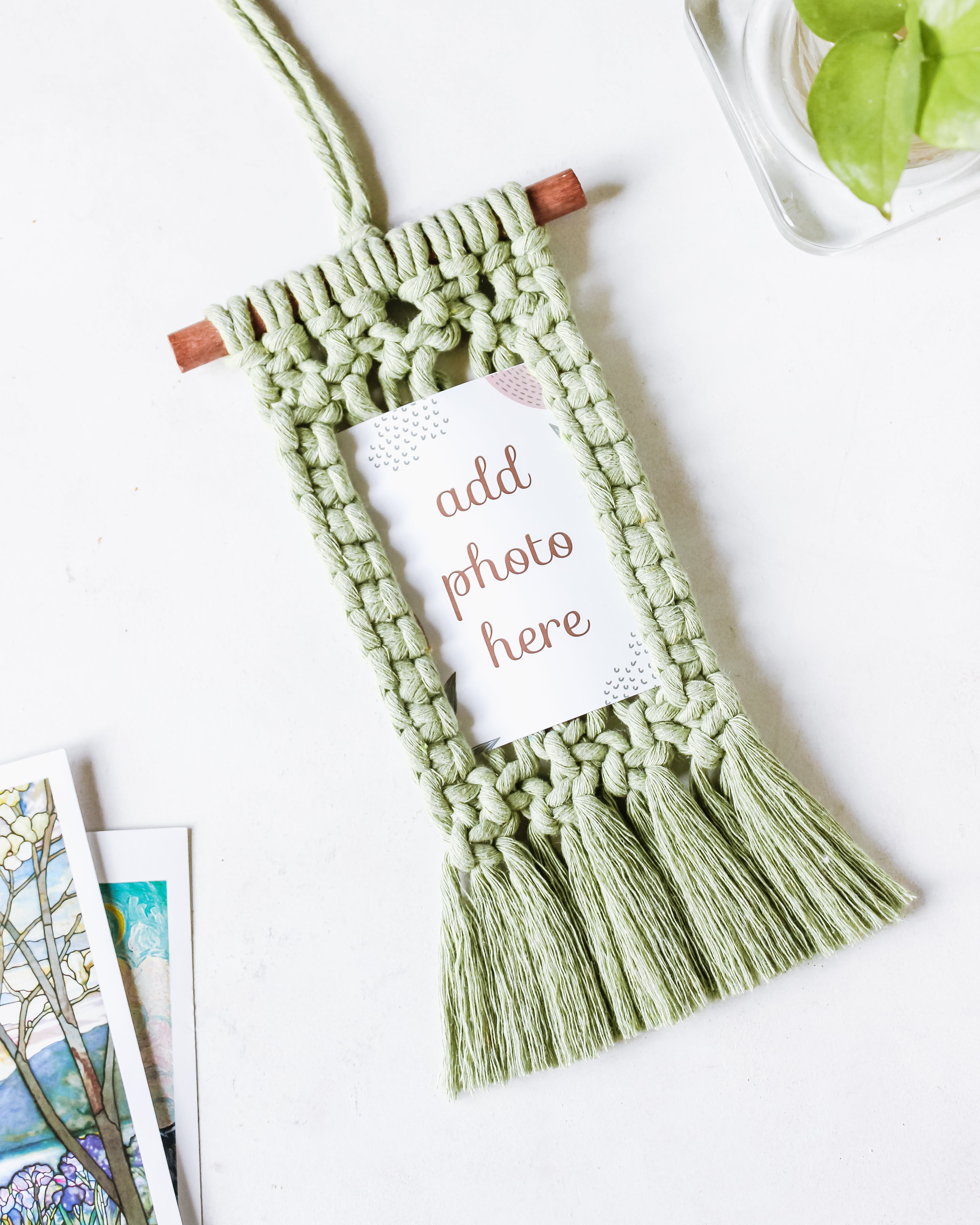 Macrame Photo Holder