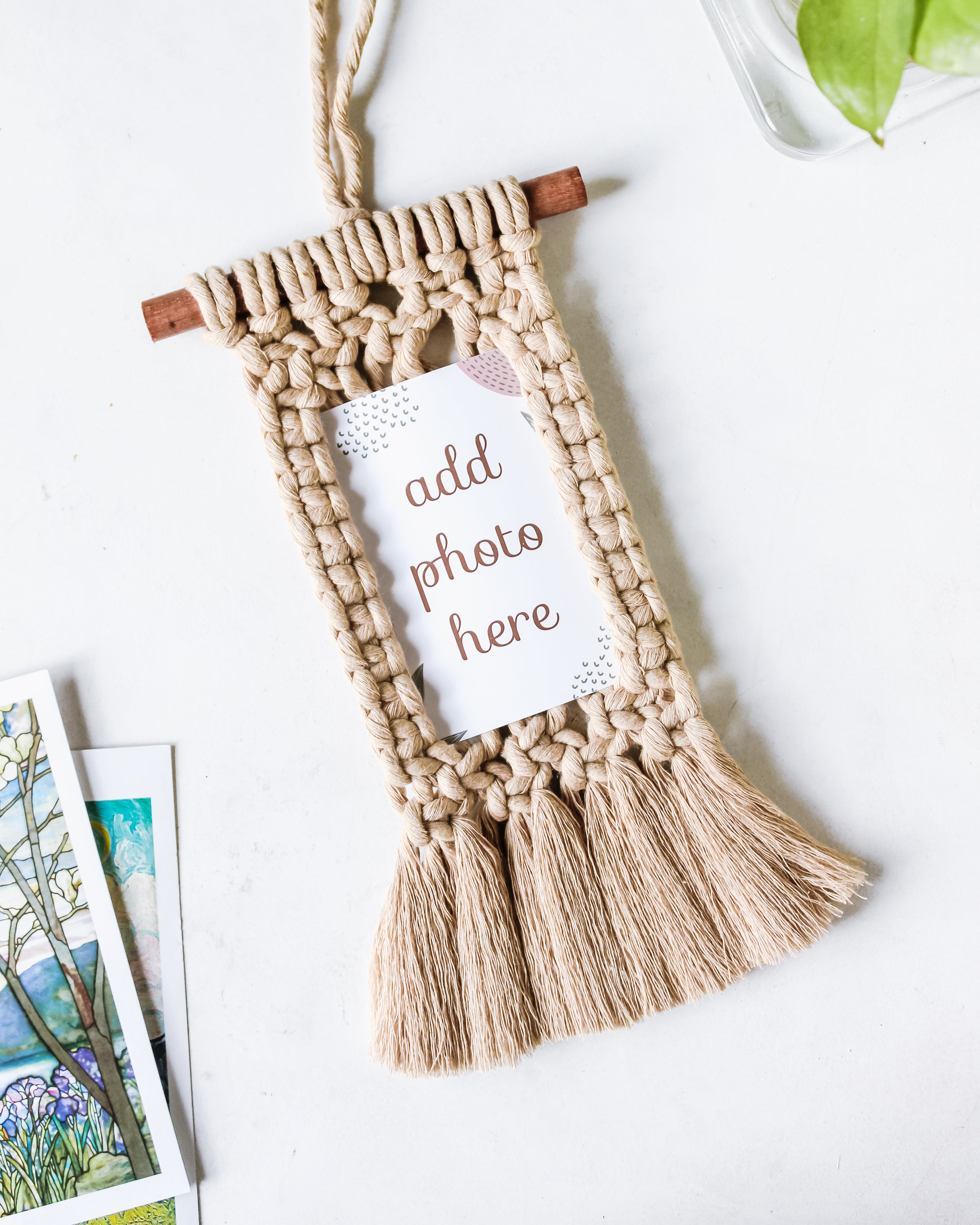 Macrame Photo Holder