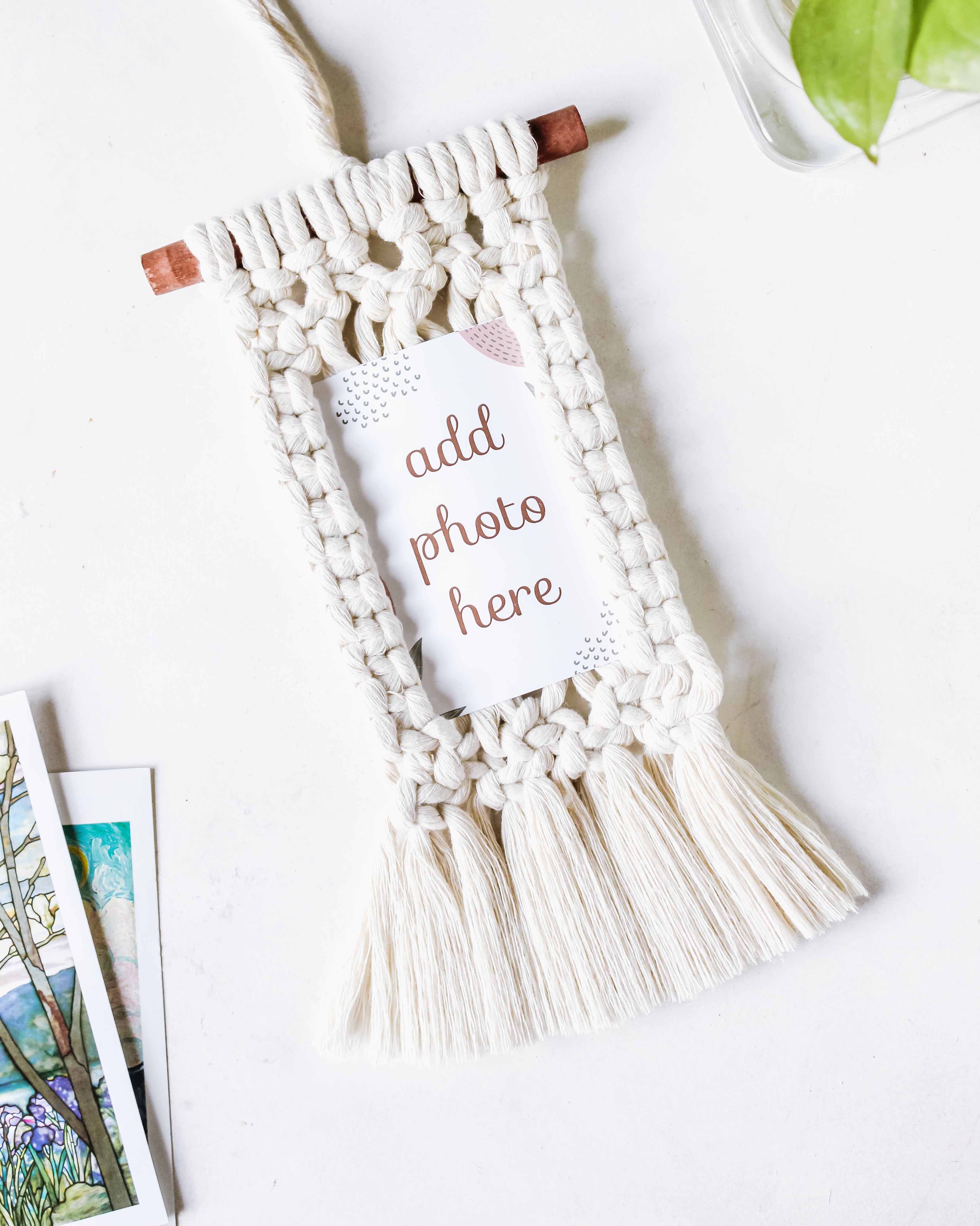 Macrame Photo Holder