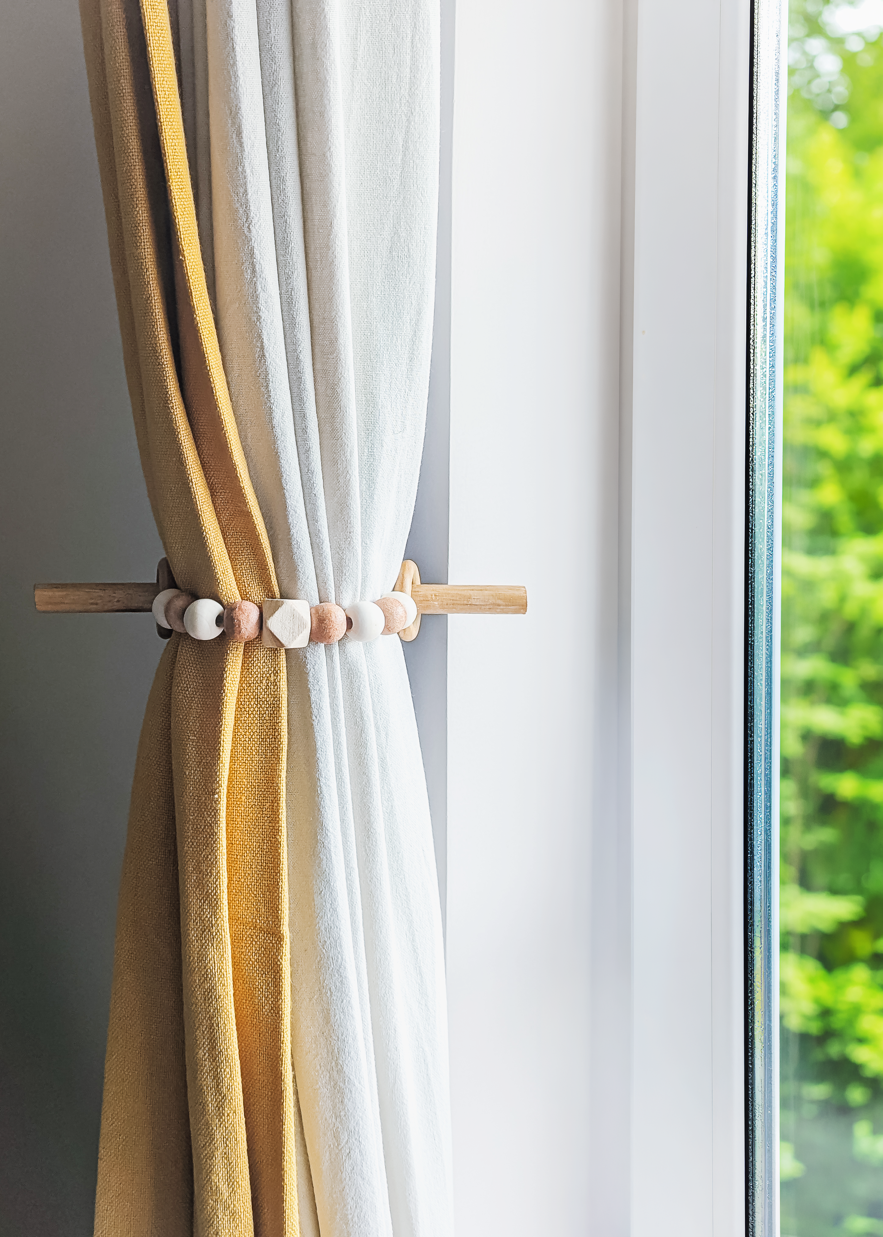 Wooden Beads Curtain Tieback (Set of 2)