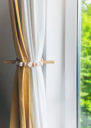 Wooden Beads Curtain Tieback (Set of 2)