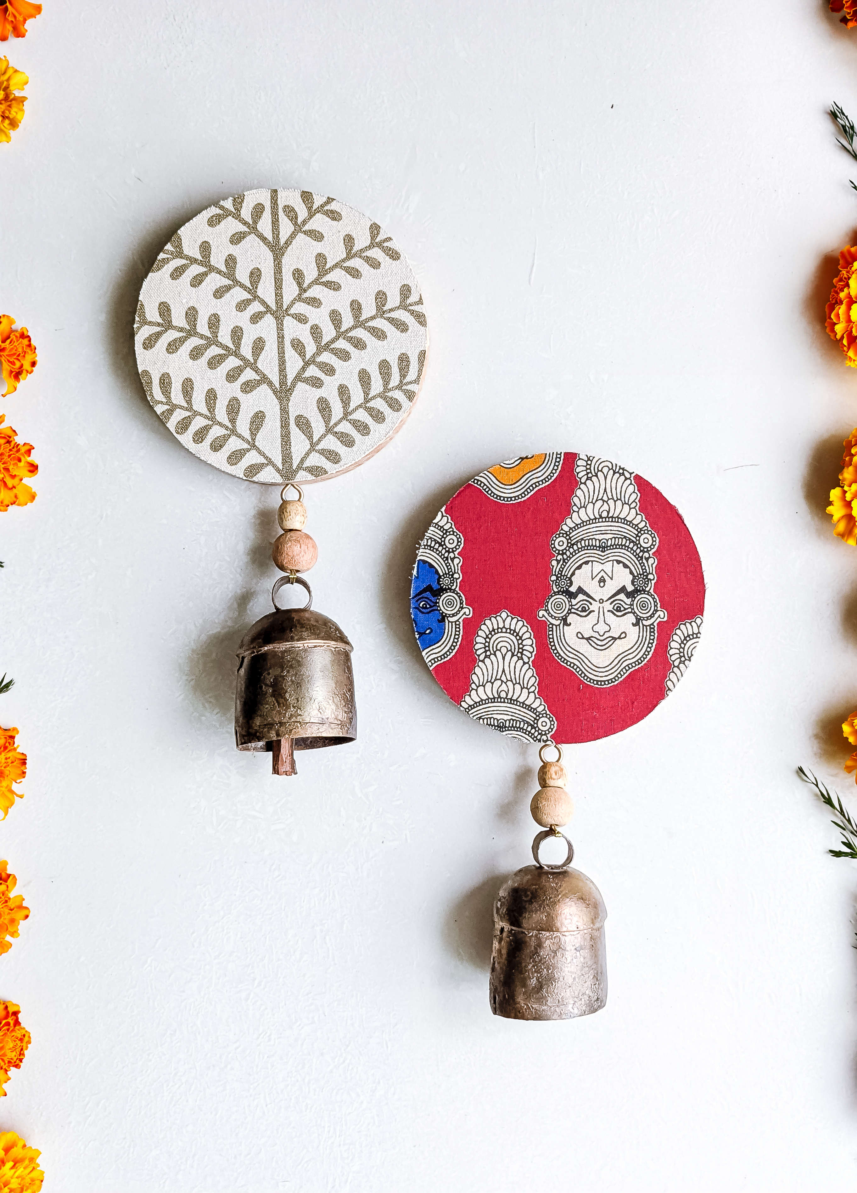 Wooden Fabric Bell