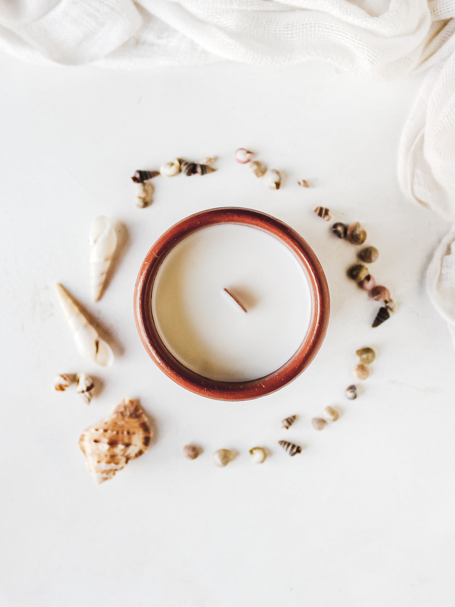 Aqua Breeze- Wooden Wick Glass