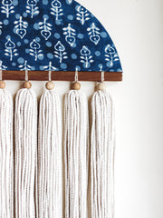 Boho Fabric Tassel Wall Hanging