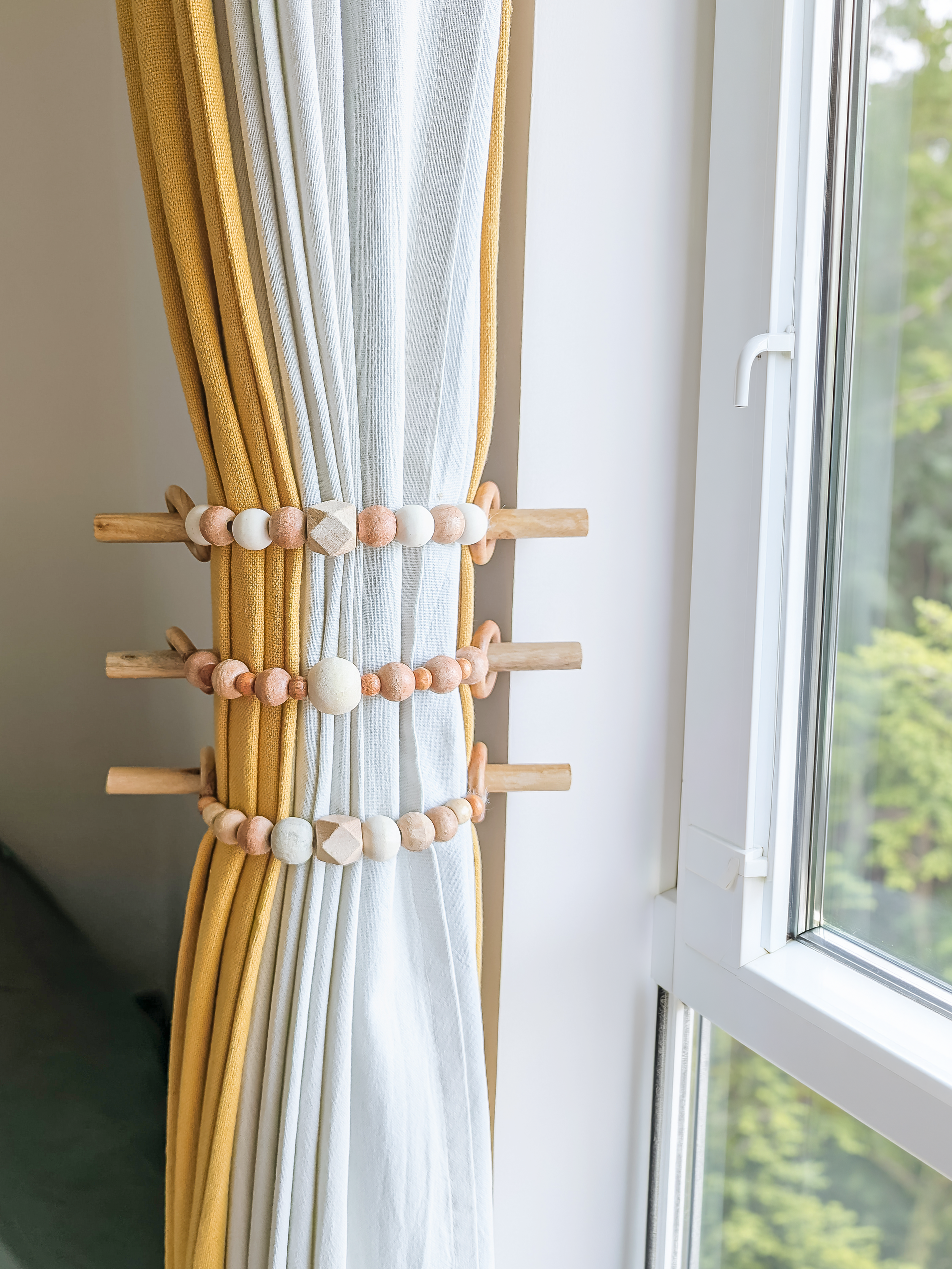 Wooden Beads Curtain Tieback (Set of 2)