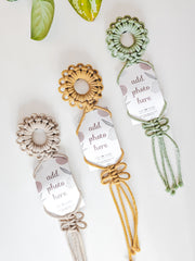 Macrame Photo Holder - Magnet